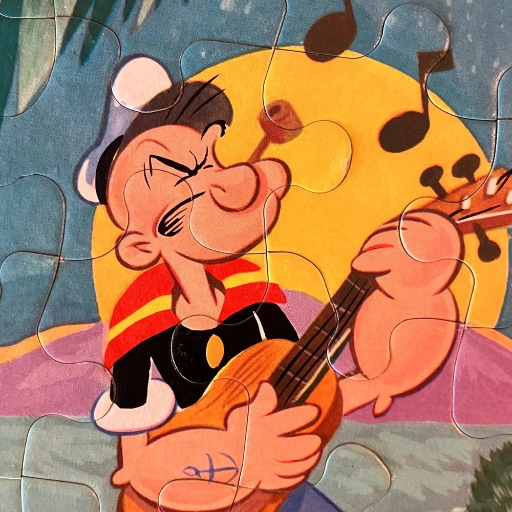 Vintage Popeye Carboard Cartoon Puzzle 11”x14” - Picture 4 of 5